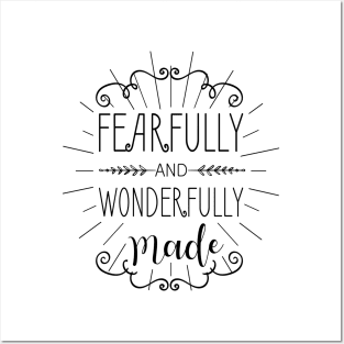 'Fearfully and Wonderfully Made' Family Love Shirt Posters and Art